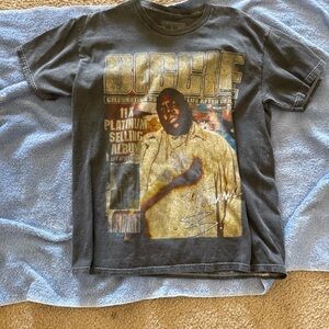 Vintage Graphic Short Sleeve Tee - Black with Gold Print M